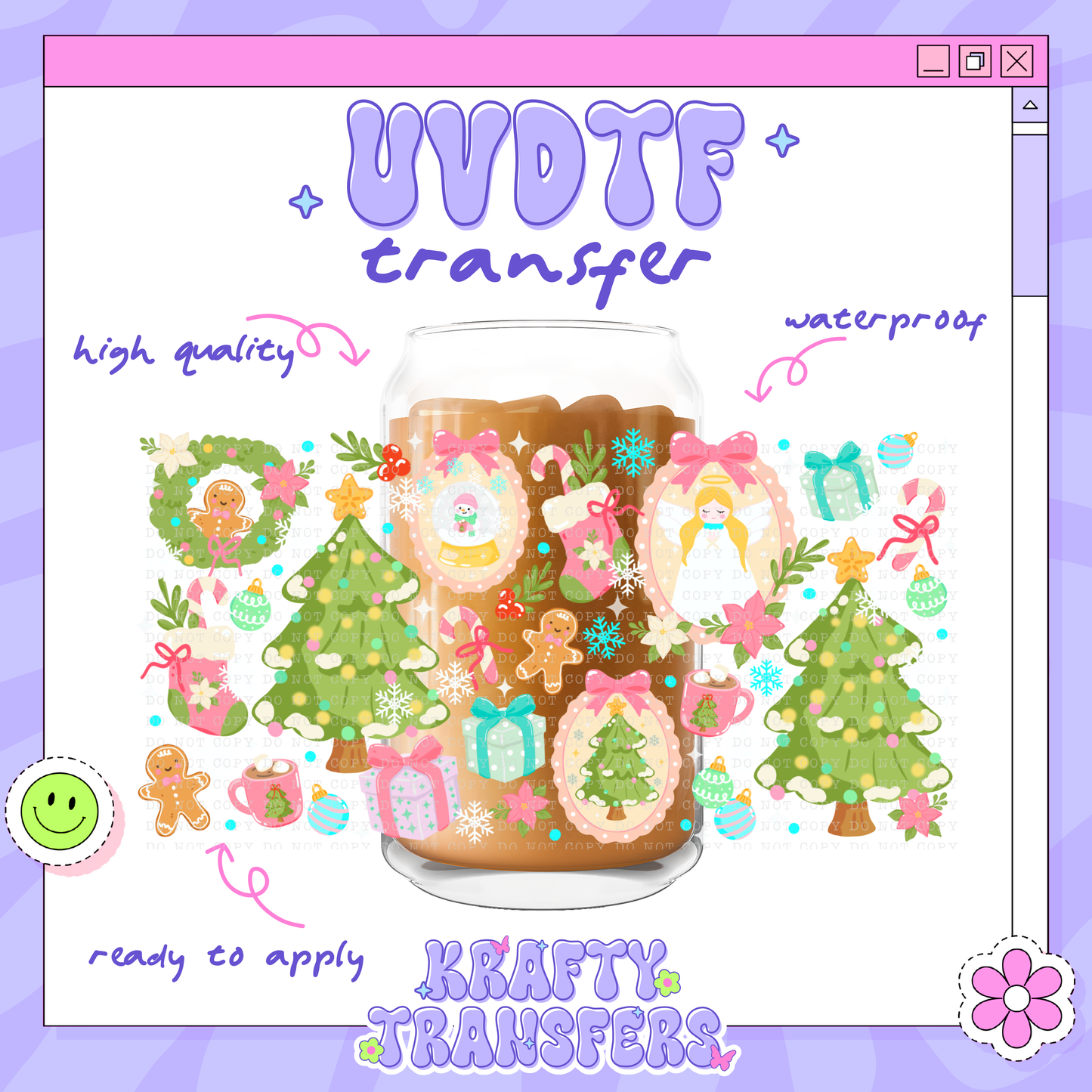 A Very Cozy Xmas - 16oz Glass Wrap