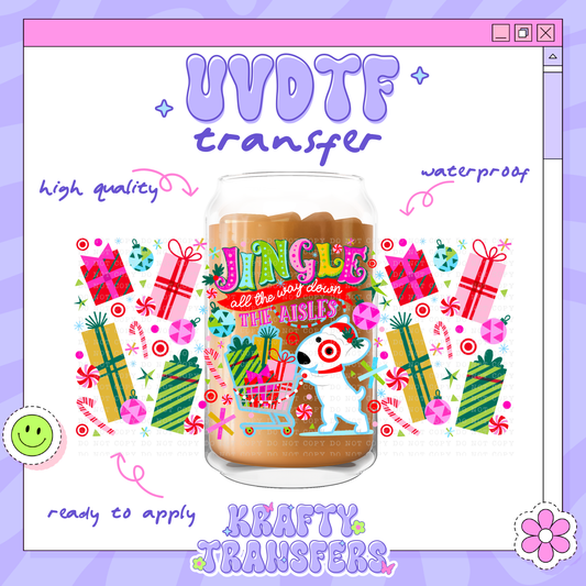 Jingle All The Way - 16oz Glass Wrap