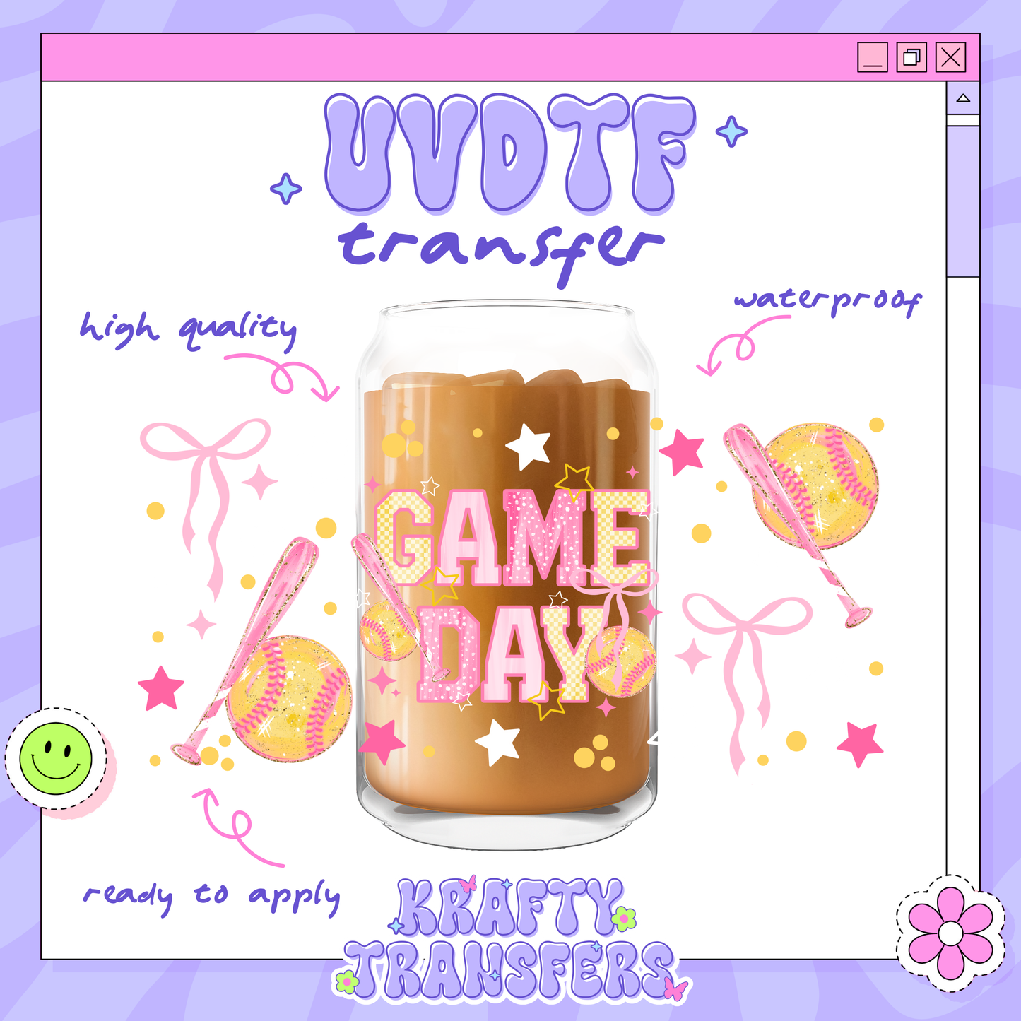 Game Day - 16oz Glass Wrap