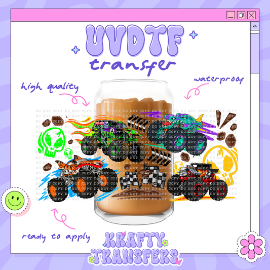 Monste Trucks | #4 | 16oz UVDTF Wrap