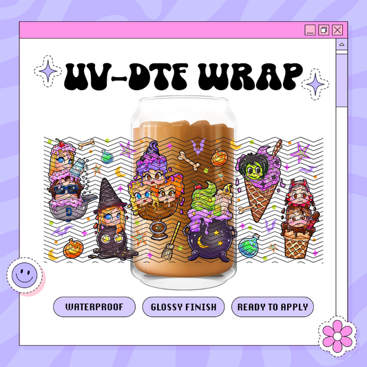 Dis Witches Ice Cream - 16oz Glass Wrap