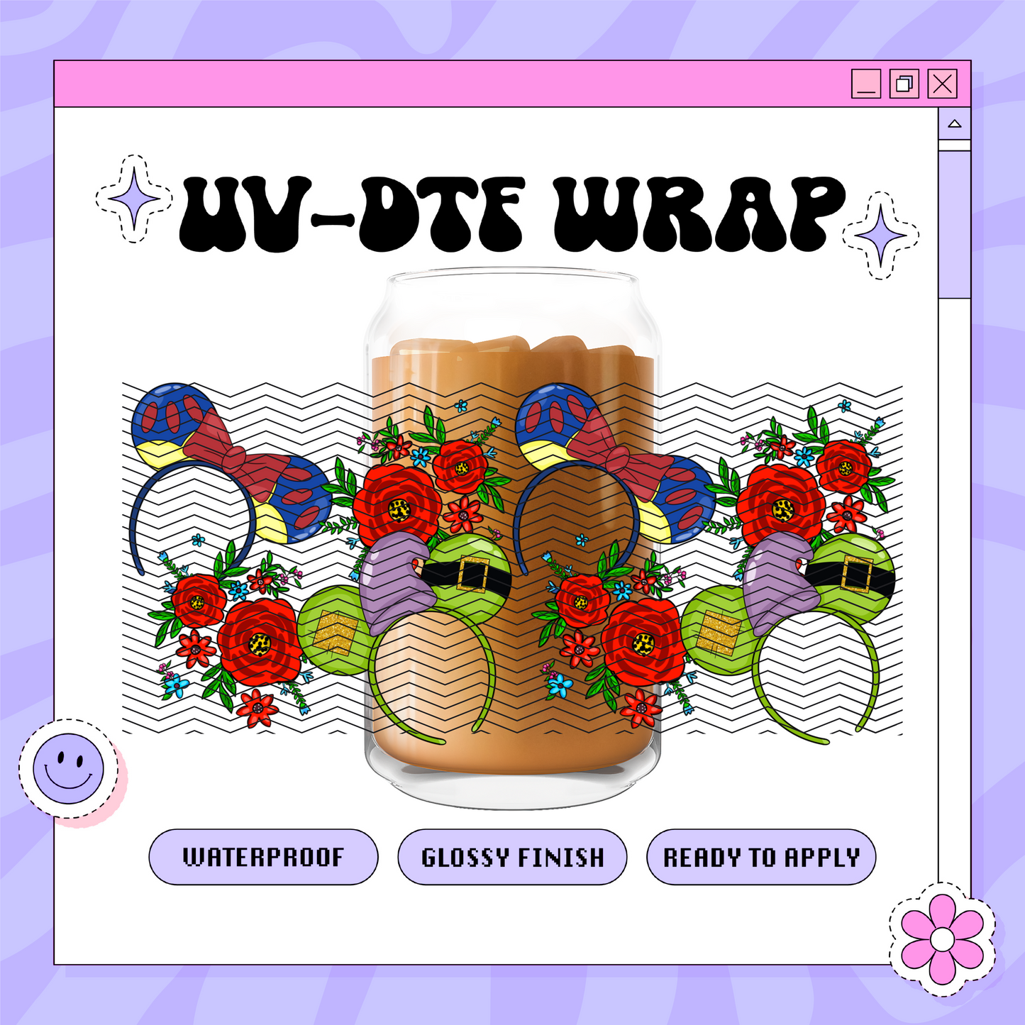 Dis SW Headbands - 16oz Glass Wrap