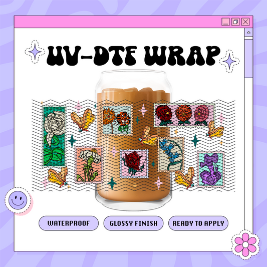 Dis Wonderland Stamps - 16oz Glass Wrap