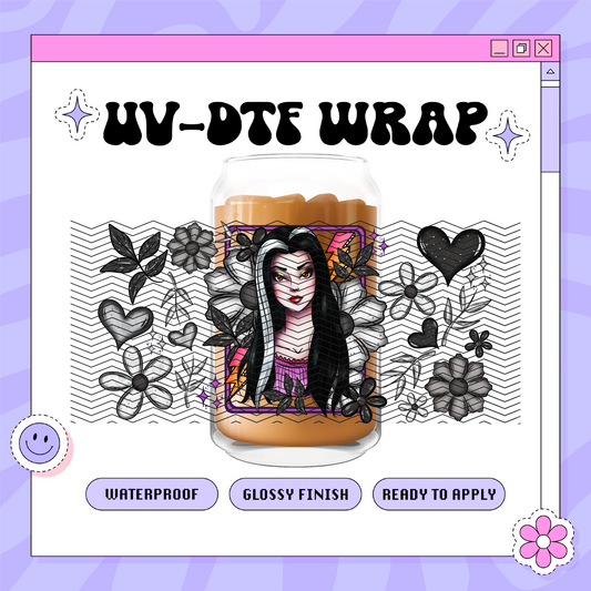 Spooky Lily Munster - 16oz Glass Wrap