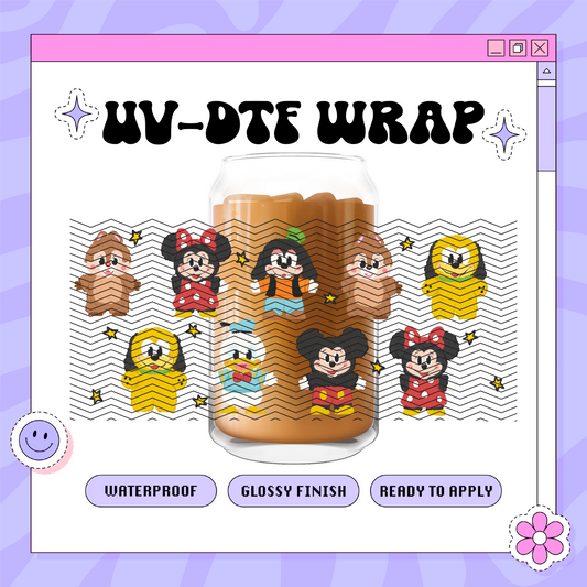 Dis Plushies - 16oz Glass Wrap