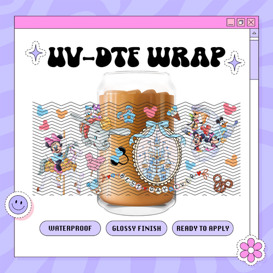 Dis Friendship Frames - 16oz Glass Wrap