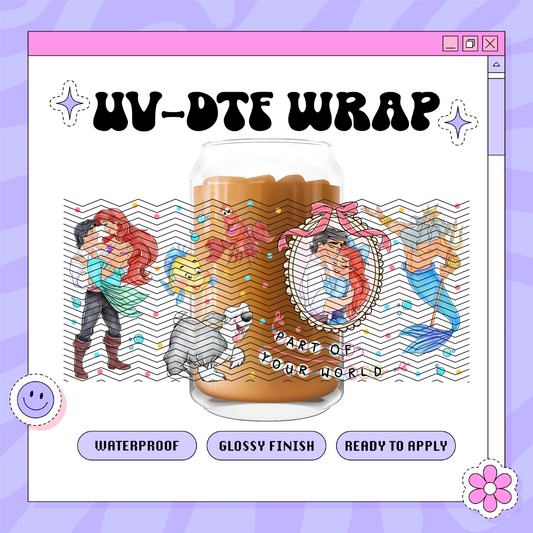 Dis Sea Mermaid - 16oz Glass Wrap