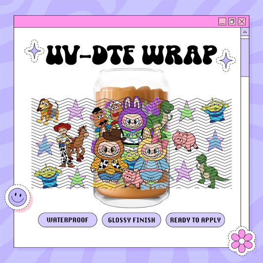 Dis Labubu Toys + Friends - 16oz Glass Wrap