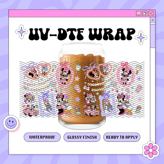 Dis Mouse Coquette Friendship - 16oz Glass Wrap