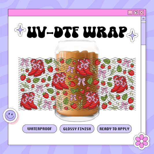 Coquette Cowgirl - 16oz Glass Wrap