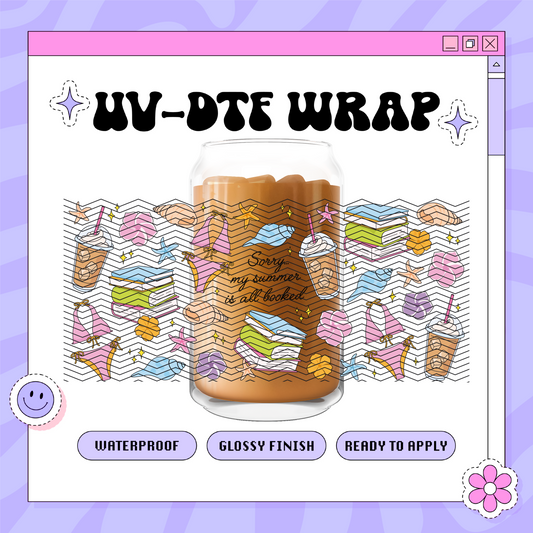 Bookish Summer - 16oz Glass Wrap