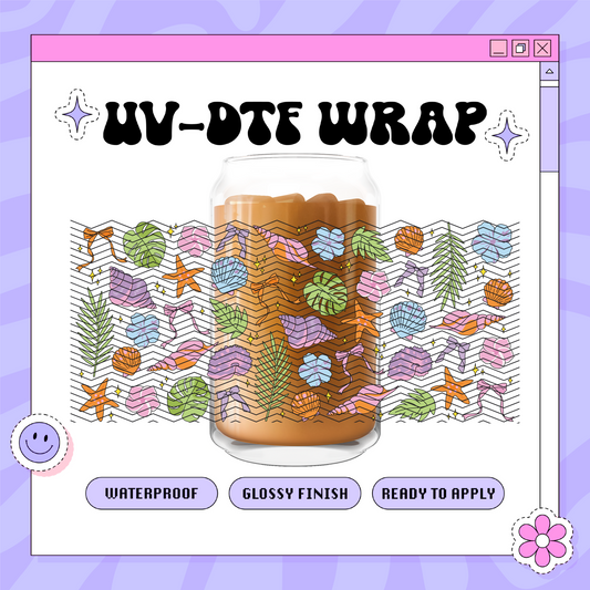 Coastal Coquette - 16oz Glass Wrap
