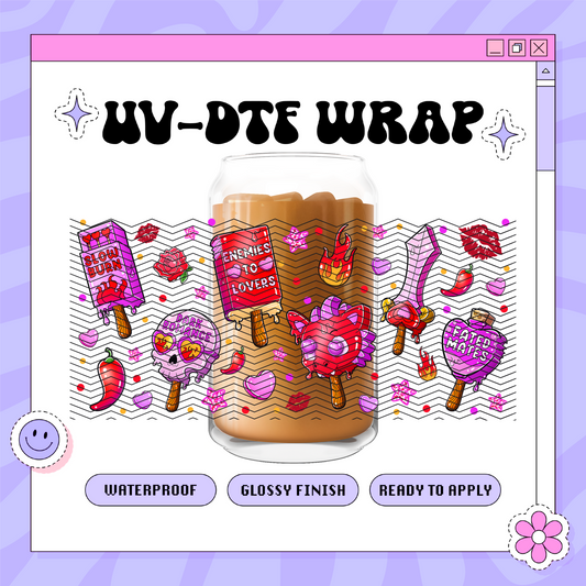Bookish SMUT Ice Cream - 16oz Glass Wrap