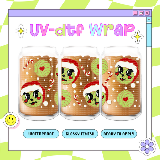 Concha Grinchy - 16 oz Glass Wrap