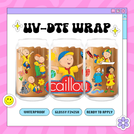 Caillou Boy Exclusive - 16oz Glass Wrap