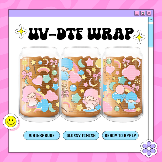 Cute Stars - 16oz Glass Wrap