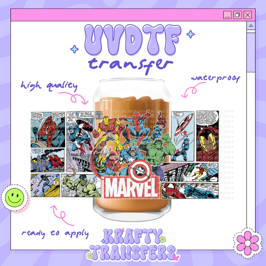 Comic Marv - 16oz Glass Wrap