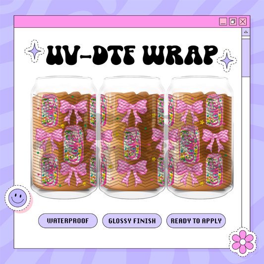 Coke Bows - 16oz Glass Wrap