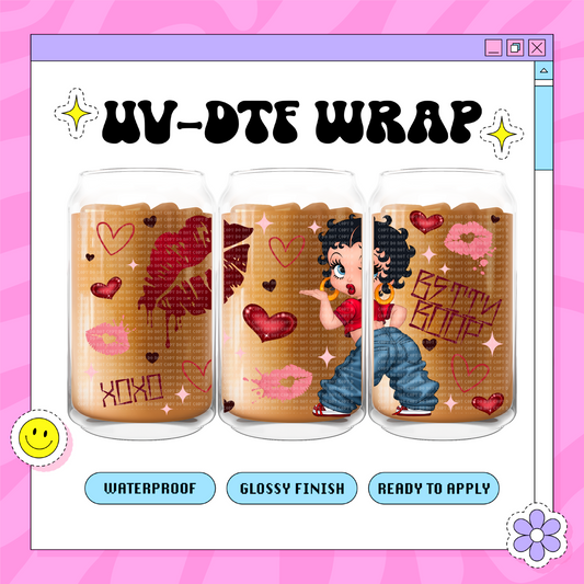 Betty XOXO - 16oz Glass Wrap