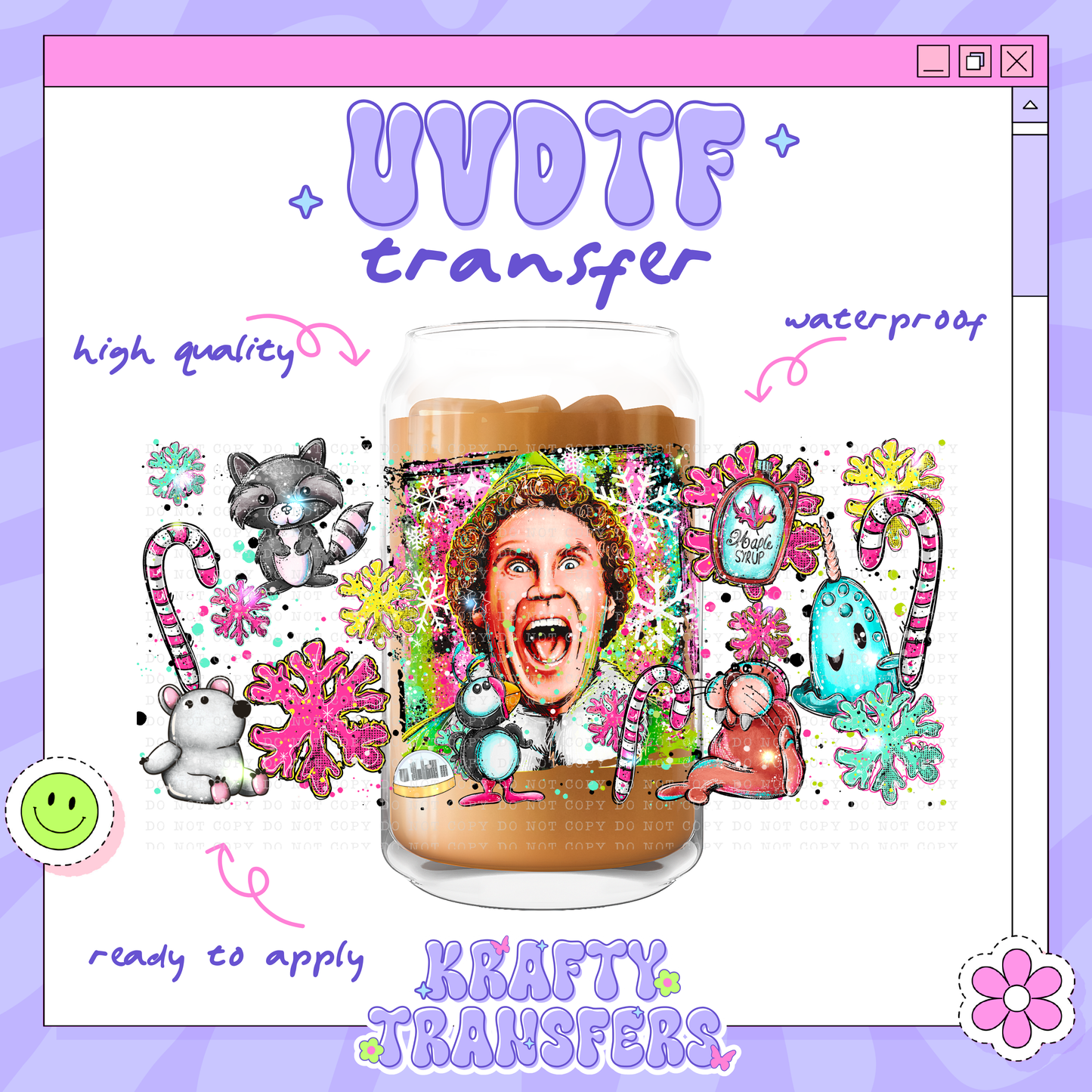 Santa’s Elf - 16oz Glass Wrap