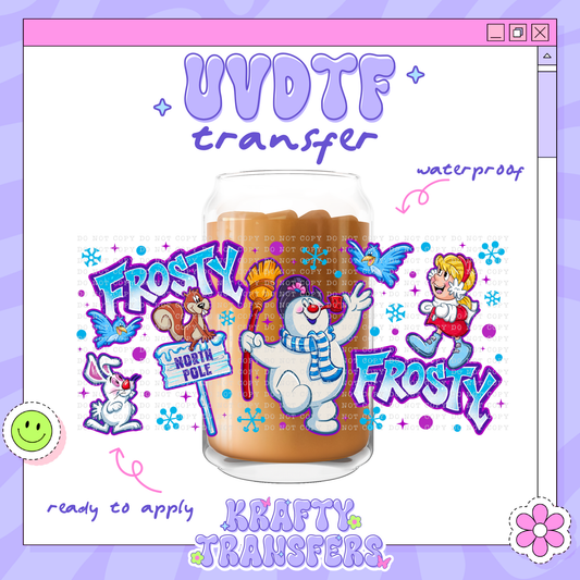 Xmas Frosty - 16oz Glass Wrap