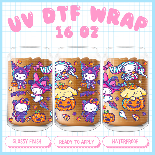 Kawaii Halloween 
 - 16 oz UV DTF WRAP