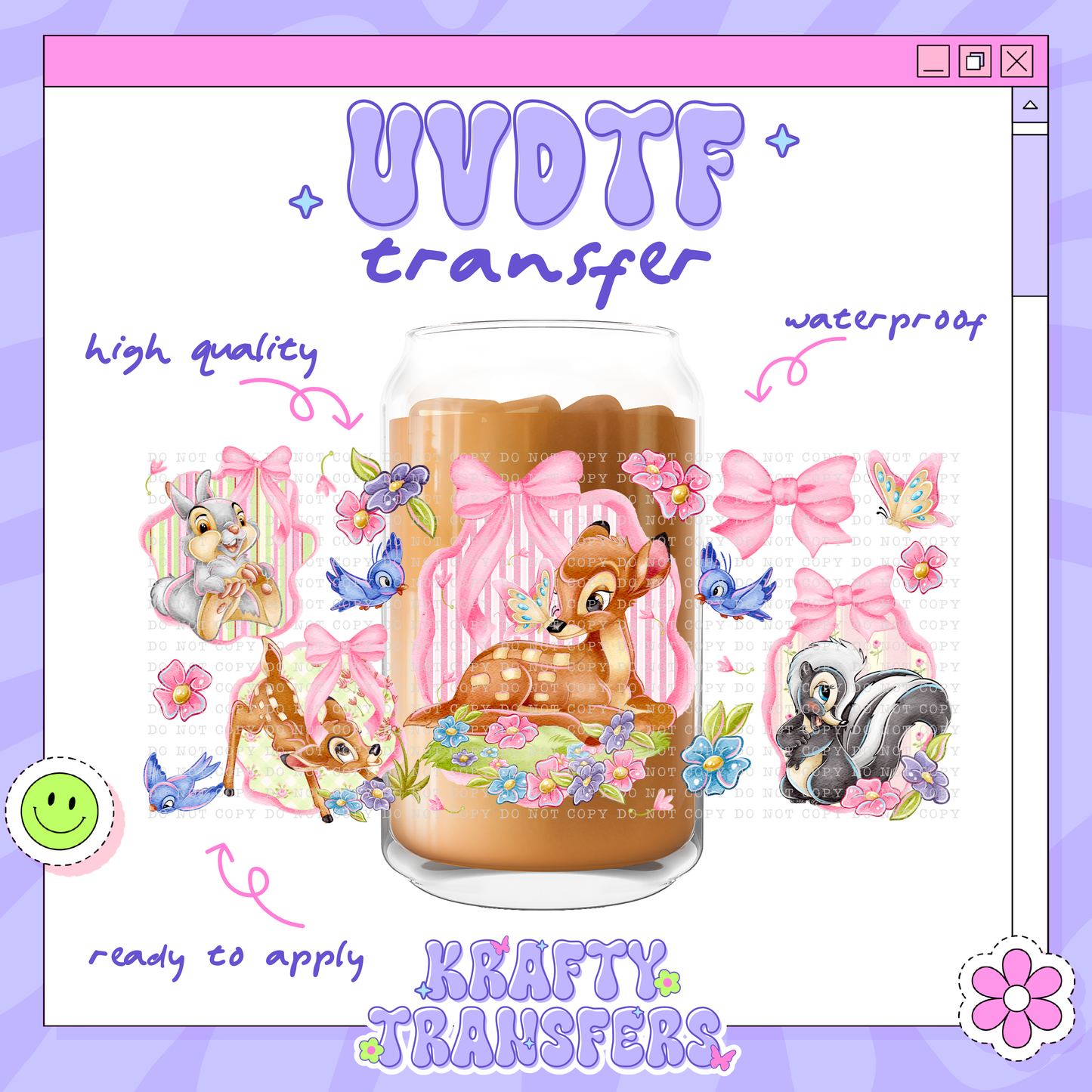 Bamb Cutesy - 16oz Glass Wrap