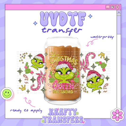 Xmas Grinchy - 16oz Glass Wrap