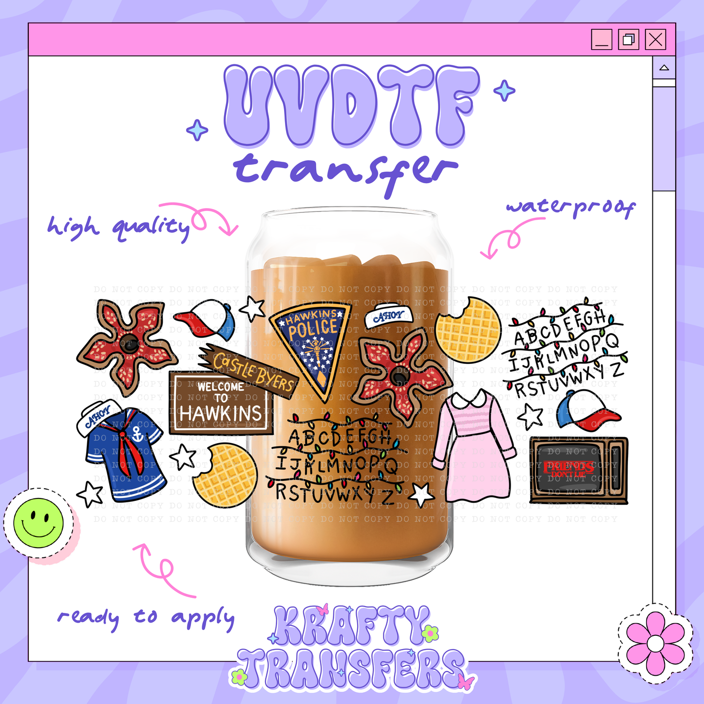 Stranger Thingz - 16oz Glass Wrap