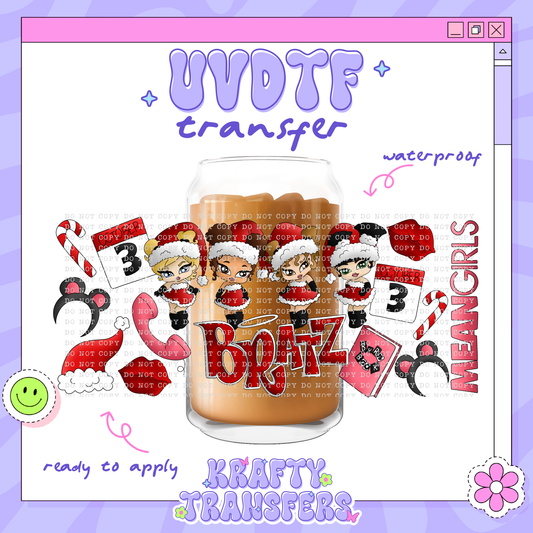 Xmas Mean Girls Baby Dollz EXCLUSIVE - 16oz Glass Wrap