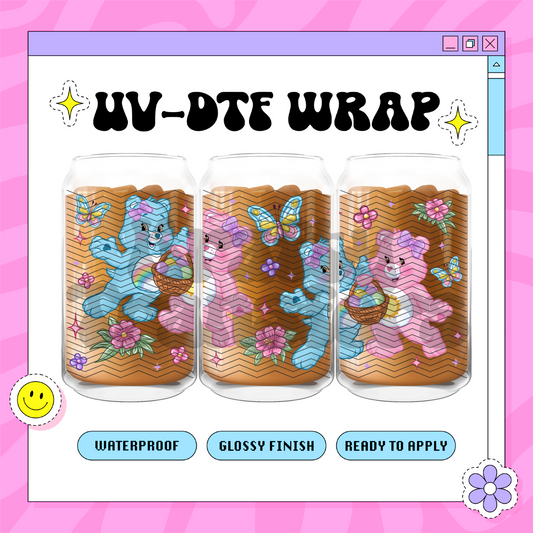 Easter Bears - 16oz Glass Wrap