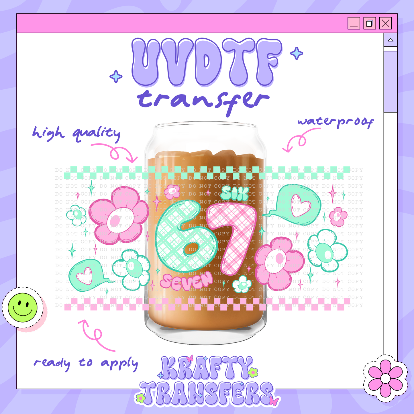 67 Girly | #5 | 16oz UVDTF Wrap