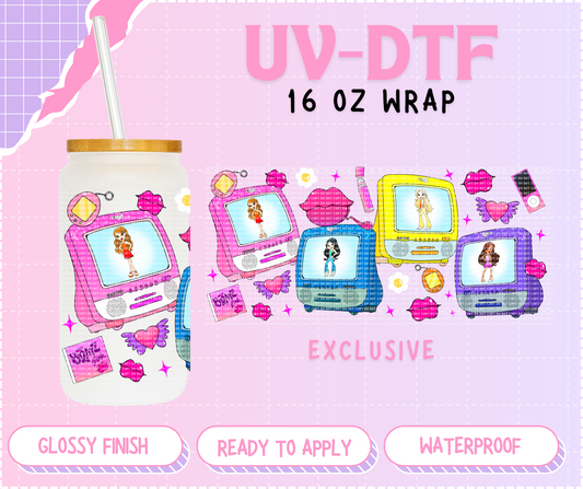 Dollz Y2K Tv - 16 Oz UV DTF Wrap