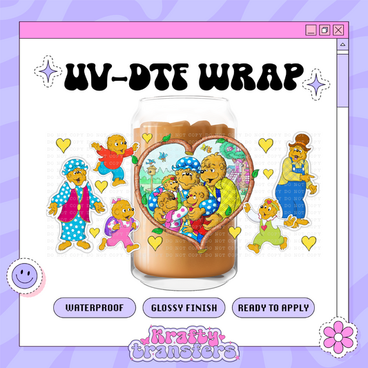 Retro Bears Exclusive - 16oz Glass Wrap