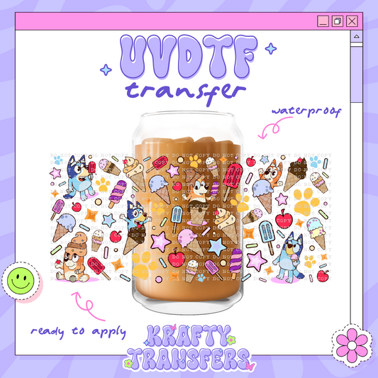 Ice Cream Dogs - 16oz Glass Wrap