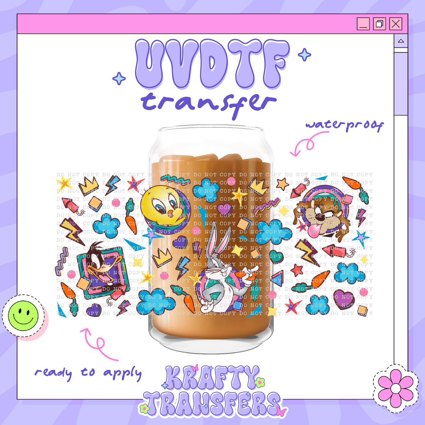 Looney & Pals - 16oz Glass Wrap
